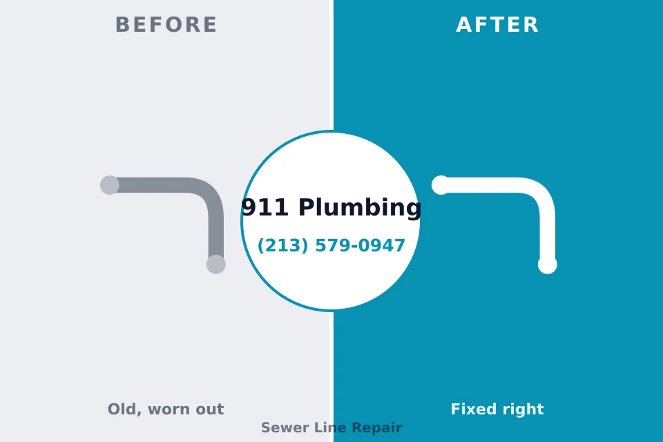 Before and after: plumbing company Woodbury, MN